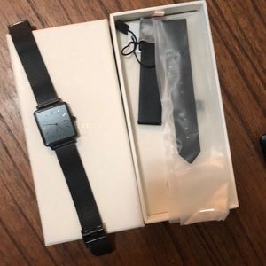 Rosefield gun mental watch New